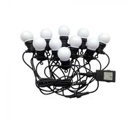 V-TAC VT-70510 catenaria luminosa 5W miniglobo led 3000K lampadine 10pcs 5Mt rac