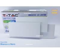 LAMPADA LED PARETE 12W BIANCO NATURALE GRIGIA IP20 VT-712-LED8207 V-TAC