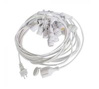 V-TAC Catenaria 15m LED E27 Colore Bianco con Presa e Spina EU IP44 Lampadine NON incluse