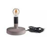 V-TAC VT-7171 Lampada da tavolo corpo grigio chiaro in calcestruzzo rotondo con