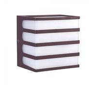 VT-10284 - Lampada da parete, 8 W, 750 lm, 3000 K, marrone, IP65