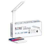 V-TAC VT-7405 4W LED TABLE LAMP WITH WIRELESS CHARGER COLORCODE:3000K-6500K WHITE