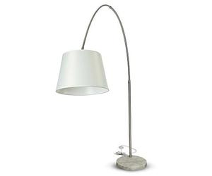 V-TAC VT-7451 Lampada da terra piantana in metallo corpo bianco ricurva orientab