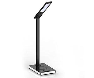 V-TAC VT-7505 7W LED TABLE LAMP WITH WIRELESS CHARGER COLORCODE:3000K-6500K BLACK