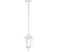 V-Tac Vt-752 Portalampada Lanterna Pendente Con Attacco A Soffitto In Alluminio Bianco Per Lampadina 1*e27 Ip44 - Sku 7073