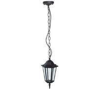 V-TAC Lampada LED da Soffitto a Lanterna con Portalampada E27 (Max 60W) Colore Nero Opaco l: 840mm IP44