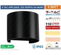 V-TAC VT-756 Outdoor wall lighting Black E27 LED 6 W A++
