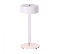 V-TAC Lampada LED da Tavolo 3W Colore Bianco e Trasparente Ricaricabile con USB C Touch Dimmerabile 3in1