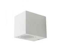 PORTALAMPADA DA PARETE 1 ATTACCO GU10 DOWN BIANCA QUADRATA VT-7651-LED7539 V-TAC