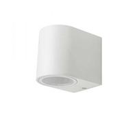 PORTALAMPADA DA PARETE 1 ATTACCO GU10 DOWN BIANCO QUADRA SMUSSATA VT-7651-LED7540 V-TAC