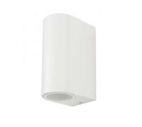 V-TAC VT-7652 Portalampada wall light rotondo alluminio bianco 2xGU10 - SKU 7542