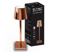 V-TAC VT-7703 LAMPADA LED DA TAVOLO 3W TOUCH DIMMERABILE ALLUMINIO RAME DIMMER