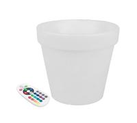Vaso Led luminoso decorativo da giardino 1W RGBW 35,5×32,5 cm IP54 a batteria 1 lampada V-TAC