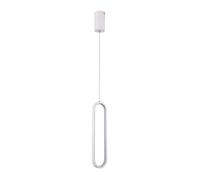 V-TAC VT-7829 Lampadario LED 13W ovale a sospensione dal Design Moderno 10 * 70 * 153cm Colore bianco 4000K - 10091
