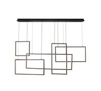 V-TAC Lampadario LED a Sospensione 45W 120*50*60cm dal Design Moderno Colore Nero Dimmerabile 3000K