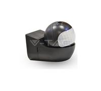 V-TAC VT-8028 5089 SENSORE DI MOVIMENTO A INFRAROSSI PER LAMPADINE NERO IP44