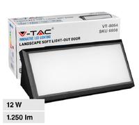 V-TAC Lampada LED da Muro Angolare 12W Colore Nero 6500K IP65