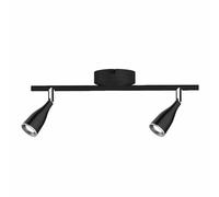 V-TAC VT-810 Lampada led 9W ruotabile doppia testa da parete nero luce bianco ca