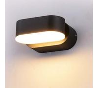 V-TAC VT-816 Lampada LED 5W da muro nero testa ruotabile wall light da parete bi
