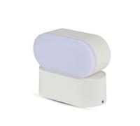 V-TAC VT-816 Lampada LED 5W da parete bianco testa ruotabile applique muro ovale