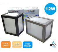V-TAC Applique da esterno VT-822 8341 12W 4000K IP65 Nero