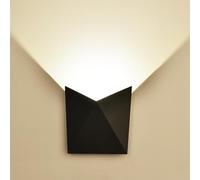 V-TAC VT-825 Lampada LED SMD 5W da parete alluminio nero wall light bianco caldo