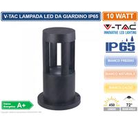 V-TAC VT-830 LAMPADA LED DA GIARDINO CON FISSAGGIO A TERRA 10W COLORE NERO IP65