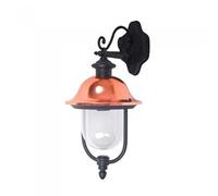 V-TAC VT-852 Portalampada wall lanterna da giardino Facing-down alluminio nero e