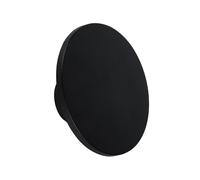 V-TAC VT-8612B plafoniera led lampada da parete rotonda luce indiretta 12W colore nero luce 3000k IP65 sku 6787