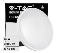 V-TAC Plafoniera LED Rotonda 30W Colore Bianco d: 420mm h: 55mm 6500K IP44
