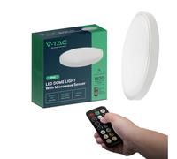 V-TAC VT-8618S - Plafoniera 18W, Sensore a Microonde Integrato, 4000K corpo Bian