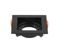 PORTALAMPADA INCASSO ORIENTABILE SPOT GU10 QUADRATO NERO VT-933-LED6657 V-TAC