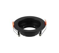 V-TAC VT-933 portafaretto led da incasso rotondo orientabile faretto GU10 colore nero in policarbonato sku 6659