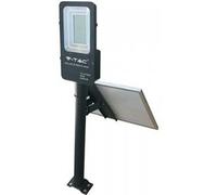 V-Tac Vt-St-200 Armatura Stradale Led 50w Autoalimentato Nero Con Pannello Solare E Telecomando 4000k Ip65 - Sku 5502