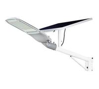 V-Tac Vt-St-300 Armatura Stradale Led Chip Samsung 3000lm Con Pannello Solare E Telecomando 6000k Corpo Bianco Ip65 - Sku 20341