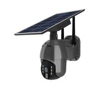 V-TAC WIFI HD Smart Solar Energy PTZ Camera With Sensor Black Body