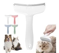 V-Tooth Deshedding Comb, Celery Pets V-Tooth Deshedding Comb, Doggocomfy Pet Comb Pro, Pet Deshedding Tool with Curve Blade, Dog & Cat Grooming Brush for Shedding (White,Large)