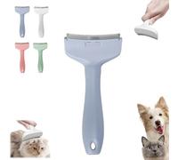 V-Tooth Deshedding Comb for Dogs & Cats - Pet Hair Removal Tool, Grooming Brush for Shedding Control - Pro Detangling Comb(Blue,S)