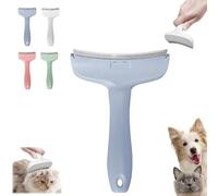 V-Tooth Deshedding Comb for Dogs & Cats - Pet Hair Removal Tool, Grooming Brush for Shedding Control - Pro Detangling Comb(Blue,L)