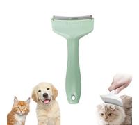 V-Tooth Deshedding Comb for Pets, Pet Hair Removal Tool, Dog & Cat Grooming Brush for Shedding, Tight V-Shaped Teeth Shedding Combs Strip Away Undercoat Fast (Green,Small)