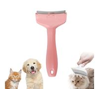 V-Tooth Deshedding Comb for Pets, Pet Hair Removal Tool, Dog & Cat Grooming Brush for Shedding, Tight V-Shaped Teeth Shedding Combs Strip Away Undercoat Fast (Pink,Small)
