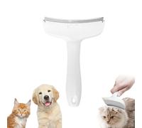 V-Tooth Deshedding Comb for Pets, Pet Hair Removal Tool, Dog & Cat Grooming Brush for Shedding, Tight V-Shaped Teeth Shedding Combs Strip Away Undercoat Fast (White,Large)
