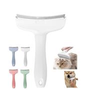 V-Tooth Deshedding Comb for Pets, Pet Hair Removal Tool, Pet Deshedding Tool With Curve Blade Strip Away Undercoat Fast,for Long or Short Hair. (White,Large)