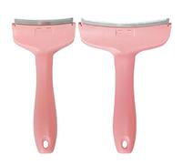 V-Tooth Deshedding Comb, Pet Hair Removal Tool, Deshedding Comb for Pets, Cat Hair Thinner for Shedding, Tight V-Shaped Teeth Desheddings Tool, Dog & Cat Grooming Brush (pink,Small+Large)