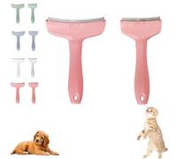 V-Tooth Deshedding Comb, Tight V-Shaped Teeth & Grooming Brush Celery Pets Pet Comb Pro, for Dogs/Cats Shedding Control, Professional Detangling, Thick/Double Coat Deshedding Tool (Pink)