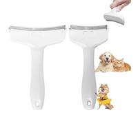 V-Tooth Deshedding Comb, V-Tooth Deshedding Brush, Doggocomfy Pet Comb Pro, with Ergonomic Handle, Pet Hair Removal Tool, Cat Dog Pets Grooming Brush For Cleaning Shedding Hairs (White,Large+Small)