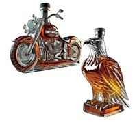 V-Twin Reserve - Decanter per whisky, a forma di aquila, 300 ml, con incisione 3D, adatta per bar, tavolo, cucina