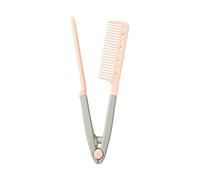 V Type Flat - Styling V Type | 24.5/9.65inch Styling Straightening Brush Combs for Hairs, PVC Hairs Combs for Straight Hair, Hair Straighteners, Attachment for Flat Iron Comb Attachment Clip On