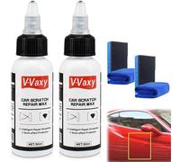 V-vaxy Car Reparador Pintura,V-vaxy Car Scratch Repair Wax,car Scratch Remover for Vehicles,car Paint Scratch Repair Polishing Wax Kit with Sponge,v-vaxy Cera Reparadora De Arañazos En El Coche-2pcs