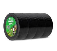 V1 TRADE Nastro blindato nero, 48 mm x 50 m, 4 x nastro resistente all'acqua, adatto per interni ed esterni, facile da usare e rimovibile senza lasciare residui